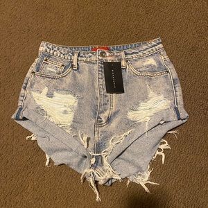 Signature8 high waist denim shorts size M